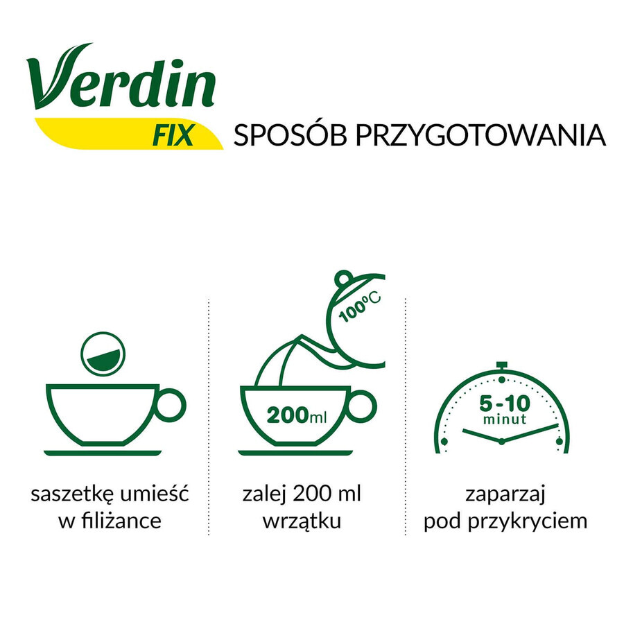 Verdin Fix mit Himbeere, 20 Portionsbeutel