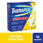 Theraflu Extra Grip 650 mg + 10 mg + 20 mg, Pulver zum Einnehmen, 10 Beutel