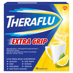 Theraflu Extra Grip 650 mg + 10 mg + 20 mg, Pulver zum Einnehmen, 10 Beutel