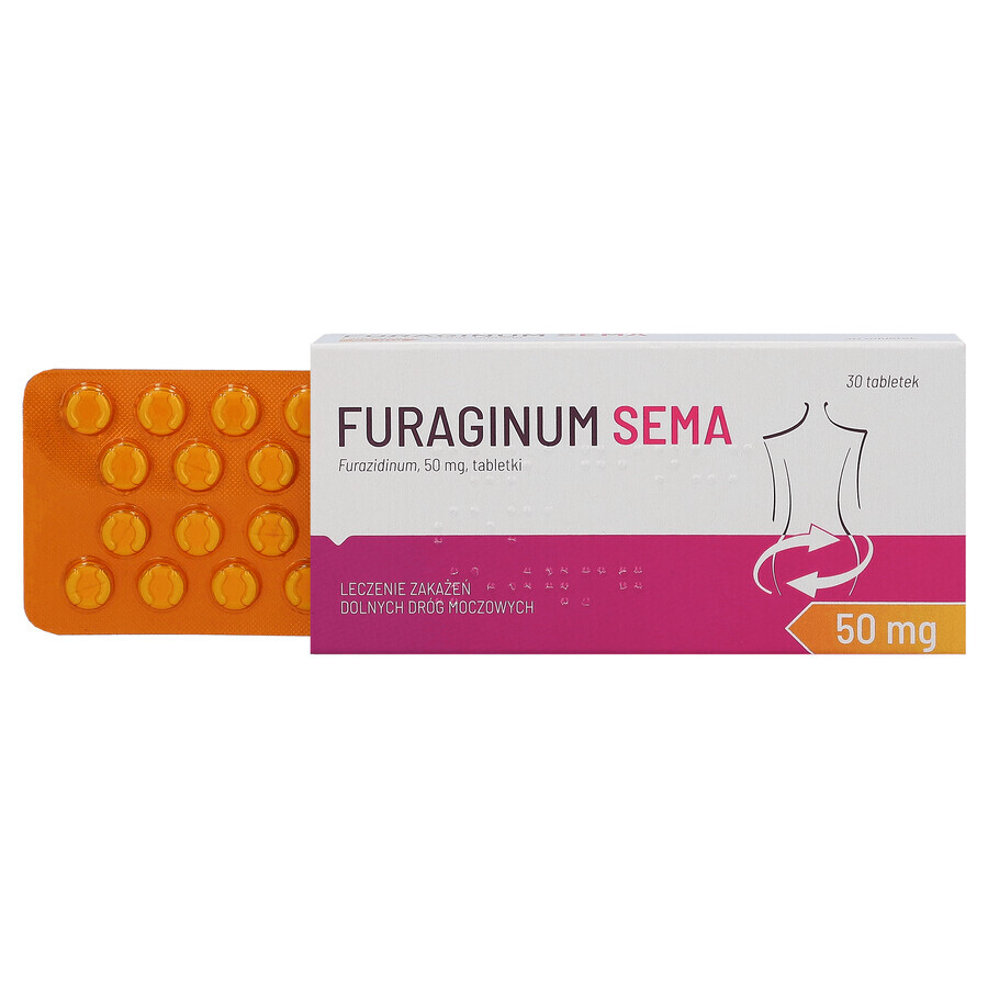 Furaginum SEMA 50 mg, 30 comprimidos