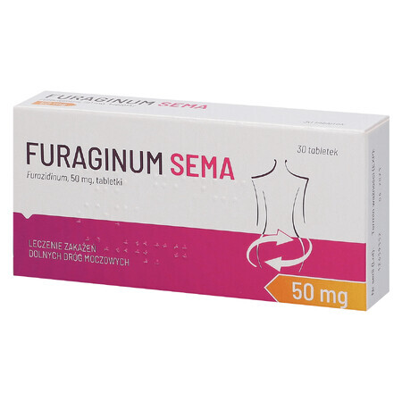 Furaginum SEMA 50 mg, 30 comprimidos