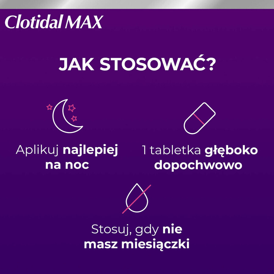 Clotidal Max 500 mg, 1 Vaginaltablette