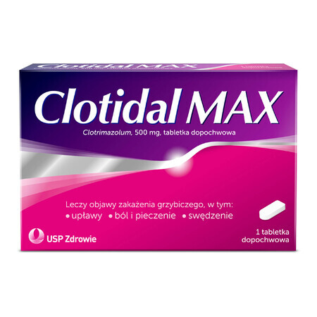 Clotidal Max 500 mg, 1 Vaginaltablette