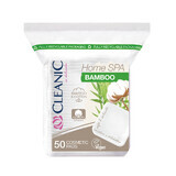 Cleanic Home Spa Bamboo, Kosmetikpads, quadratisch, 50 Stück