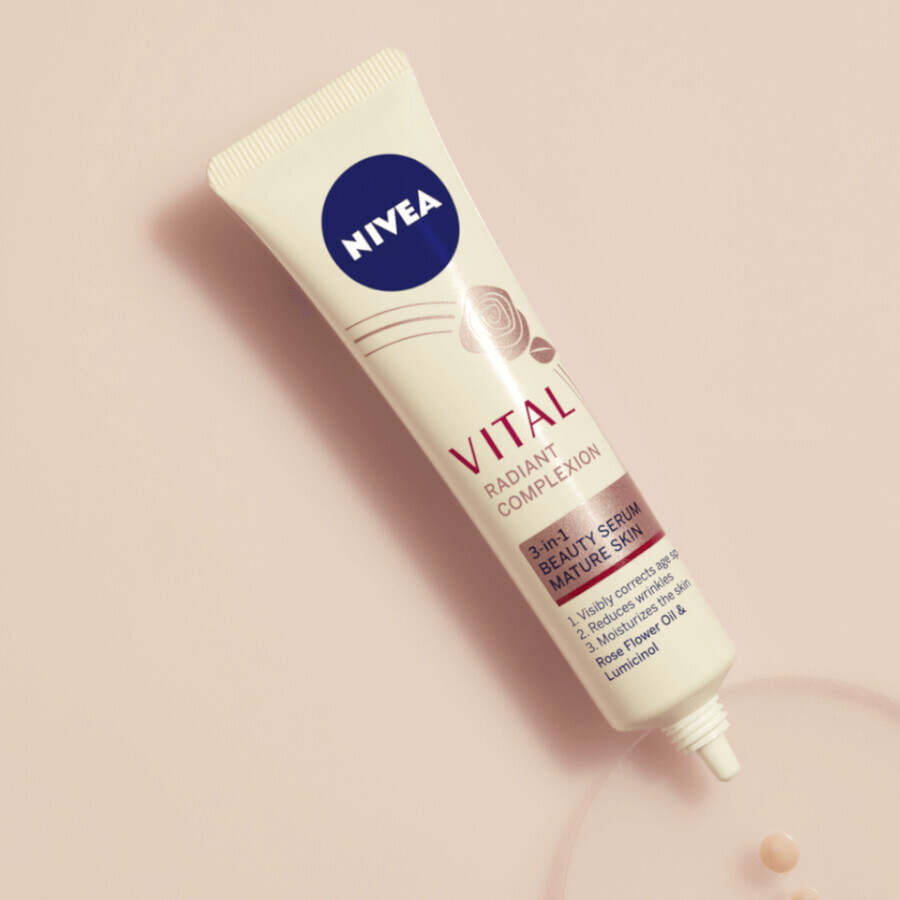 Nivea Vital Radiant Skin, sérum de beauté 3-en-1, peau mature, 40 ml