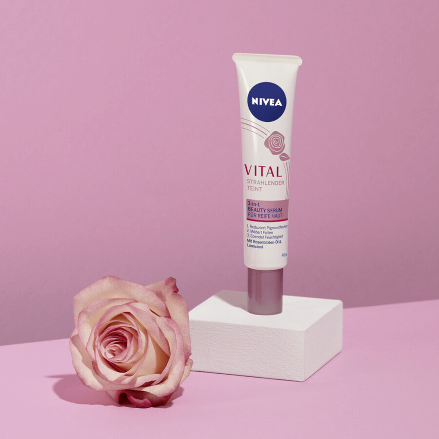 Nivea Vital Radiant Skin, sérum de beauté 3-en-1, peau mature, 40 ml