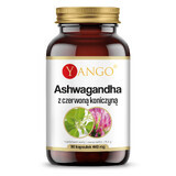 Yango Ashwagandha mit Rotklee, 90 Kapseln