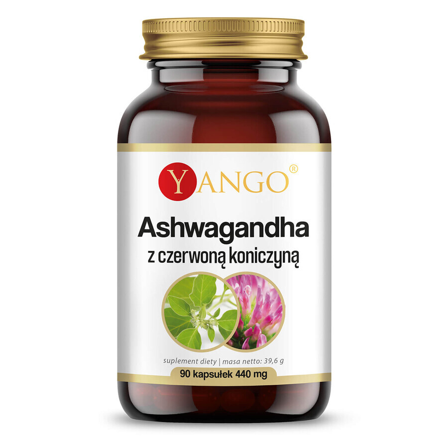 Yango Ashwagandha mit Rotklee, 90 Kapseln