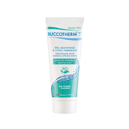Bio-Zahnpasta für empfindliches Zahnfleisch mit Minzgeschmack, mit Fluorid, 75 ml, Buccotherm