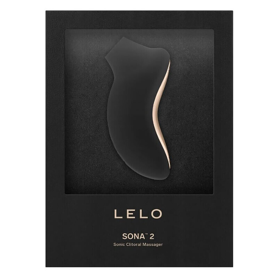 Lelo Sona 2 Black, massaggiatore clitorideo, sonico, nero