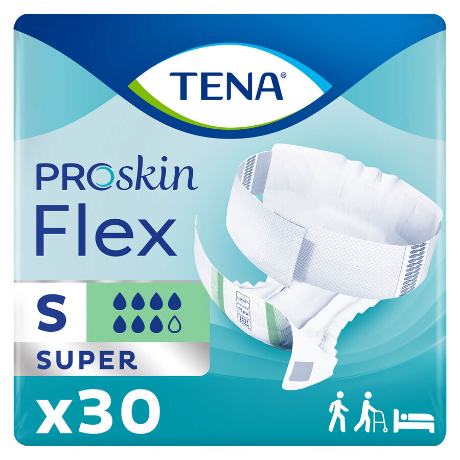 Tena Flex ProSkin, pannolini, taglia S, 61-87 cm, Super, 30 pz.