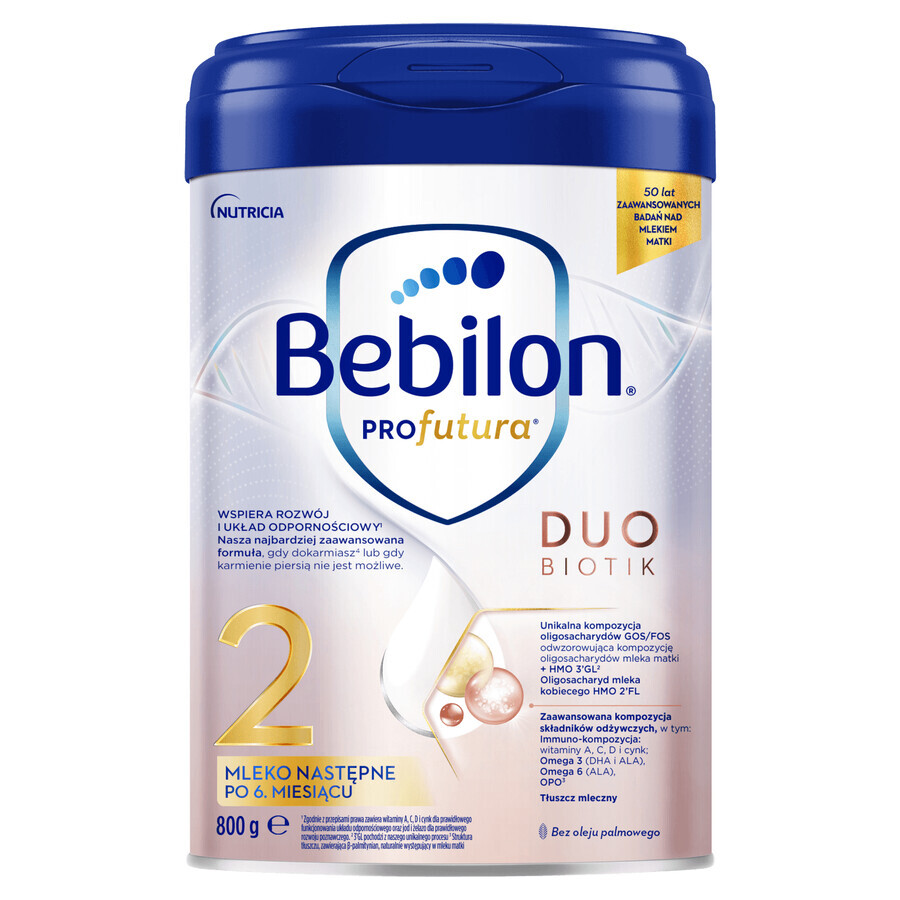 Bebilon Profutura DuoBiotik 2, lait de suite, après 6 mois, 800 g