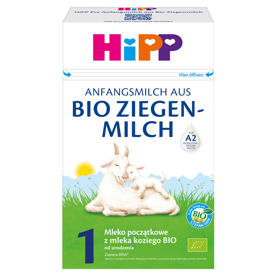 HiPP 1 Bio, lait infantile de chèvre biologique, dès la naissance, 400 g