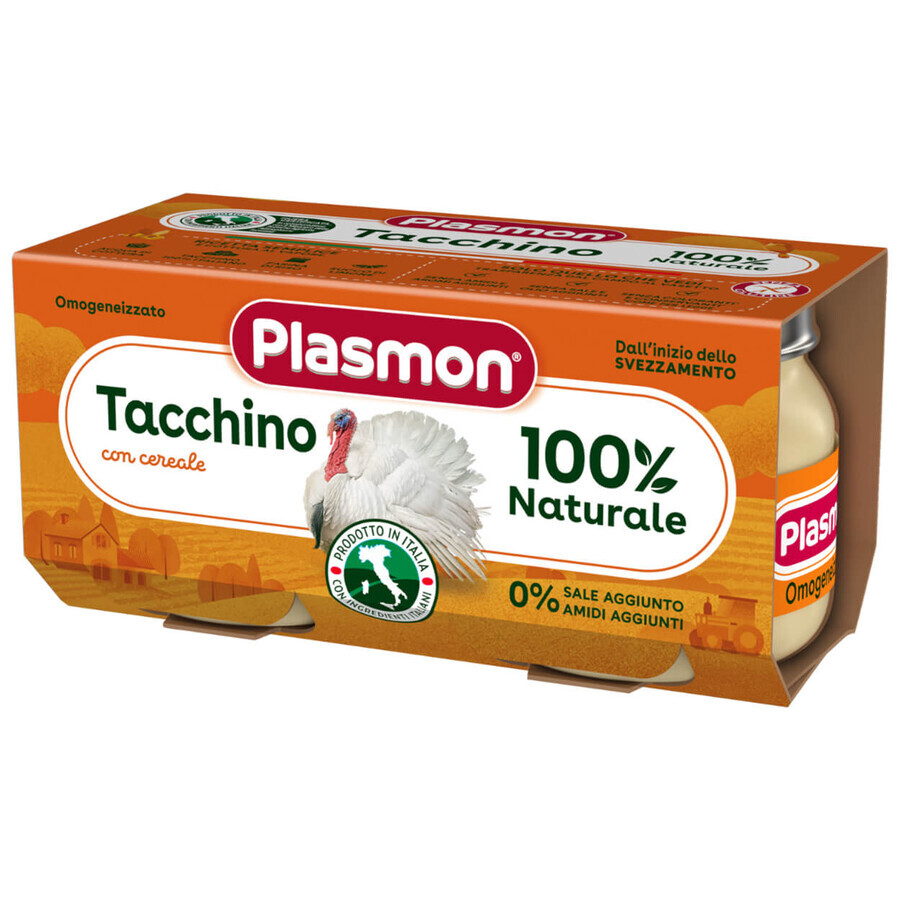 Plasmon Diner, kalkoen, na 4 maanden, 2 x 80 g