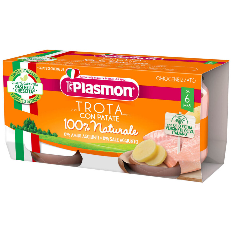 Plasmon Abendessen, Forelle mit Kartoffeln, nach 6 Monaten, 2 x 80 g