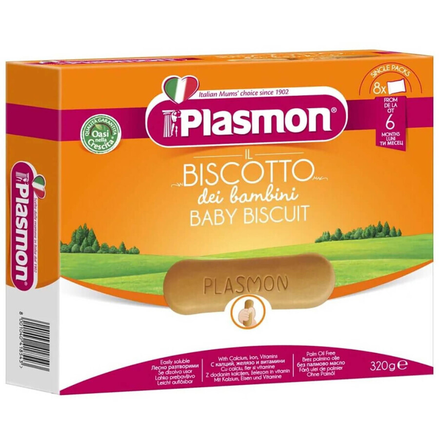 Plasmon Baby Biscuits, a partir de 6 meses, 320 g