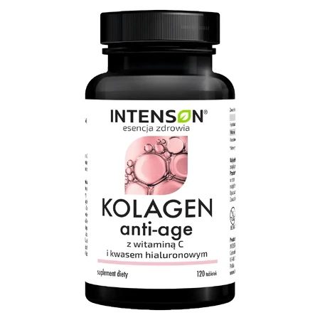 Intenson Kolagen Anti-Age + Hialuron + Witamina C, 120 tabletek: ceny i cechy