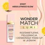 Eveline Cosmetics Wonder Match Lumi, fond de teint illuminateur, SPF 20, No. 05, neutre clair, 30 ml