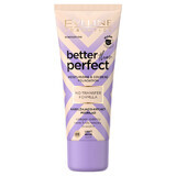 Eveline Cosmetics Better Than Perfect, feuchtigkeitsspendende und abdeckende Grundierung, Nr. 03, hellbeige, 30 ml