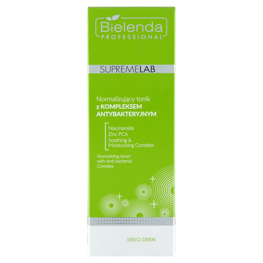 Bielenda Professional SupremeLAB Sebio Derm, tonic normalizant cu complex antibacterian, 200 ml