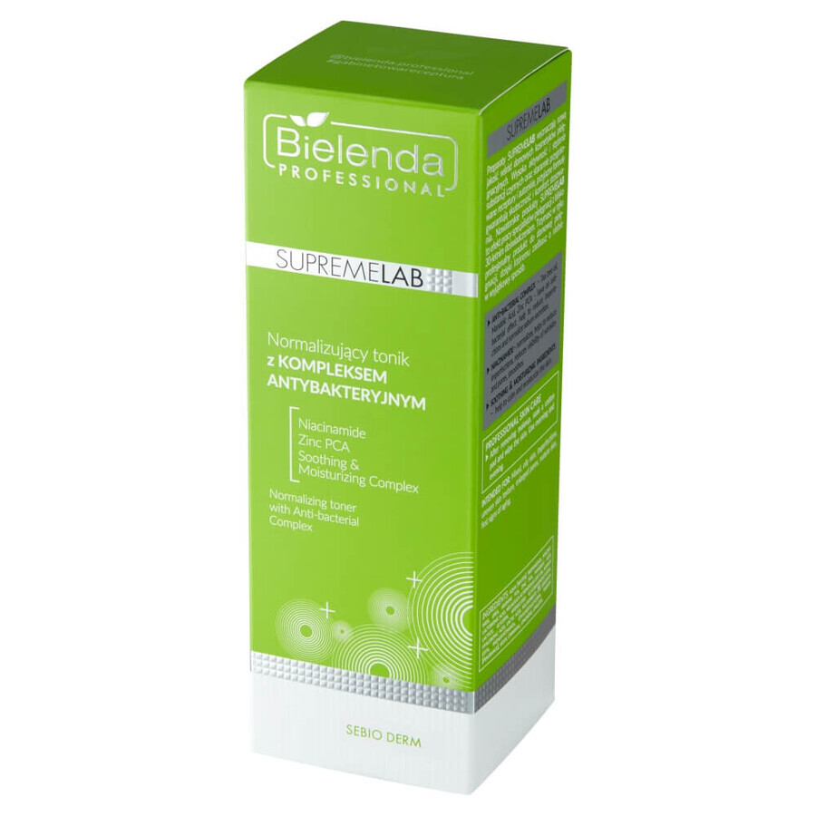 Bielenda Professional SupremeLAB Sebio Derm, tonic normalizant cu complex antibacterian, 200 ml