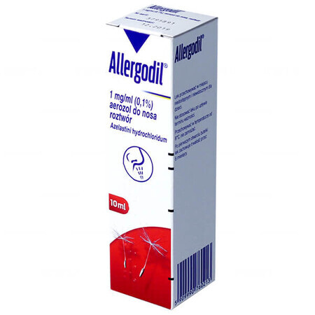 Allergodil 1 mg/ml (0,1%), Nasenspray, Lösung, 10 ml