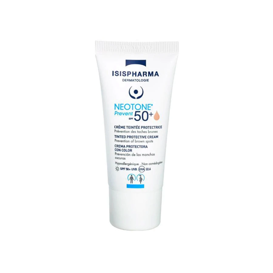 Isispharma Neotone Prevent, schützende tonisierende Creme, mittlere Tönung, SPF 50+, 30 ml
