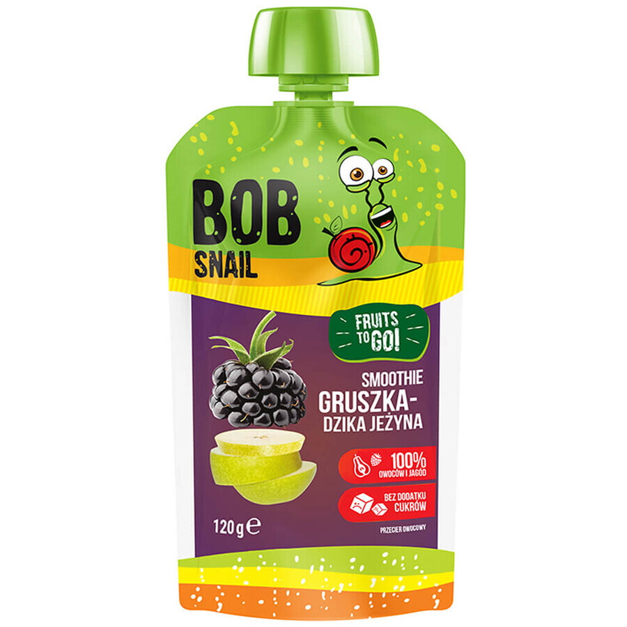 Bob Snail Fruits To Go Smoothie in der Tube, Birne, wilde Brombeere, 120