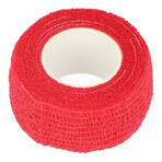 Dr. Beck, Kohäsivbandage Non-Woven, Vliesstoff, Rot, 2,5 cm x 4,5 m