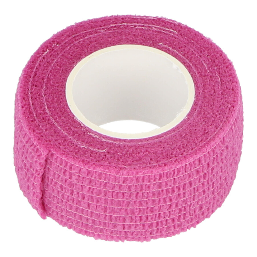 Dr. Beck, Kohäsivbandage Non-Woven, Vliesstoff, Rosa, 2,5 cm x 4,5 m