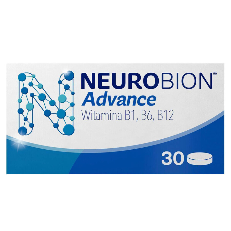 Neurobion Advance 100 mg + 50 mg + 1 mg, 30 film-coated tablets