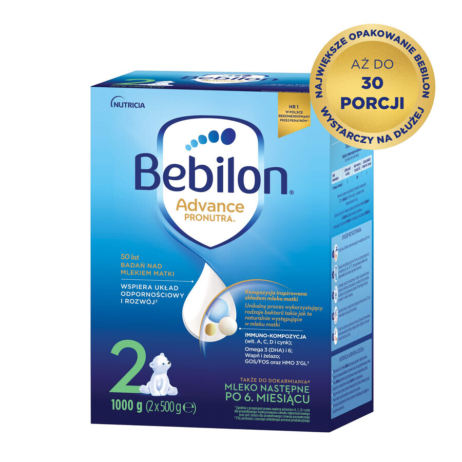 Bebilon Advance Pronutra 2, follow-on milk, over 6 months, 1000 g