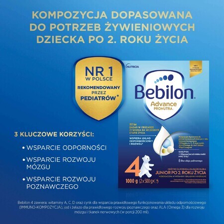 Bebilon Advance Pronutra 4 Junior, nutritional formula based on milk, after 2 years, 1000 g