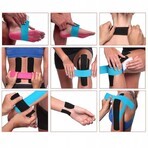 4yourhealth Kinesio Tape, Kinesiologieband, rosa, 5 cm x 5 m