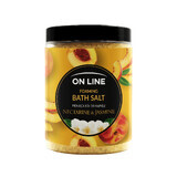 On Line, schäumendes Badesalz, Nektarine &amp; Jasmin, 1200 g