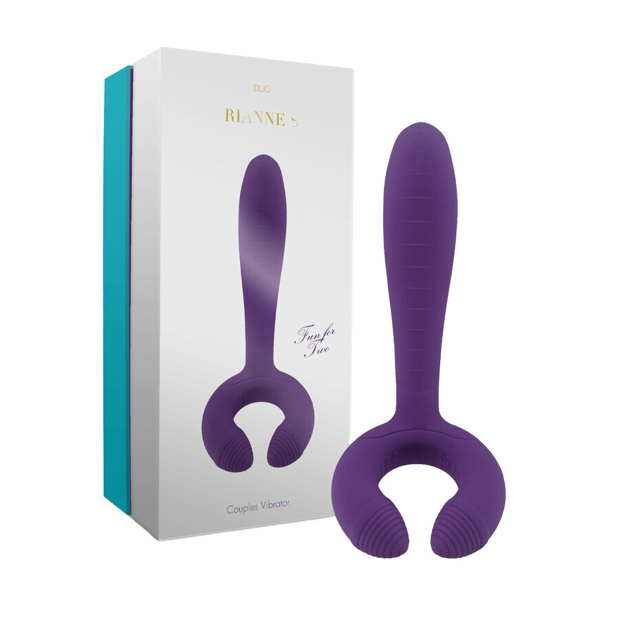 Rianne S Duo Deep Purple, vibrierendes Massagegerät für Paare, lila