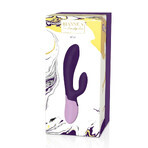 Rianne S Essentials Xena Rabbit Vibrator Deep Purple, beheizter vibrierender Bunny-Massager, lila, 1 Stück