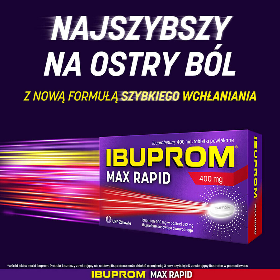 Ibuprom Max Rapid 400 mg, 12 Filmtabletten