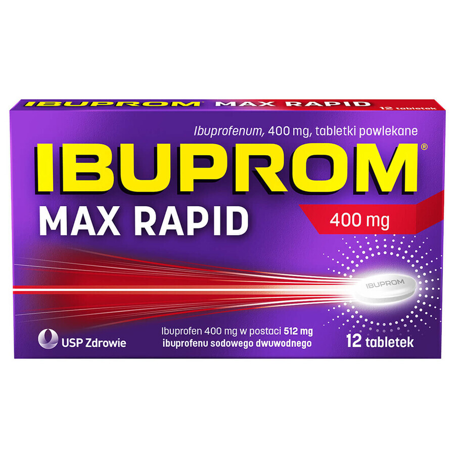 Ibuprom Max Rapid 400 mg, 12 Filmtabletten