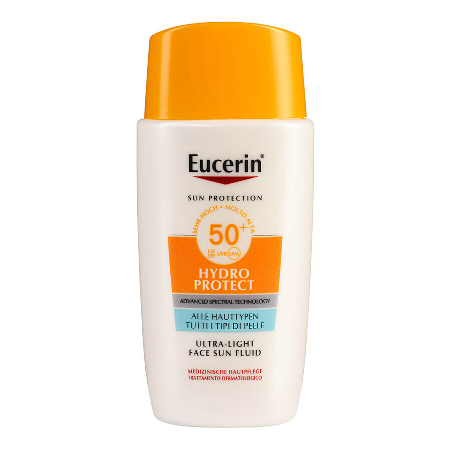 Eucerin Sun Hydro Protect, fluido protettivo ultra-idratante, SPF 50+, 50 ml