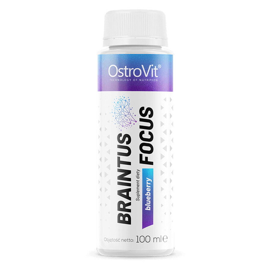 OstroVit Braintus Focus Shot, Heidelbeergeschmack, 100 ml