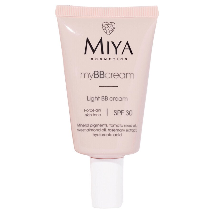 Miya myBBcream, leichte BB-Creme, Porzellanteinteint, SPF30, 40 ml 