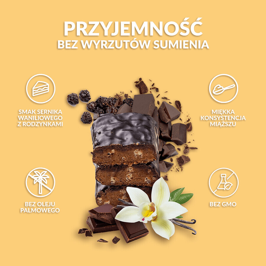 BeRAW! Protein, Proteinriegel, Vanille-Käsekuchen, ohne Zuckerzusatz, 40 g