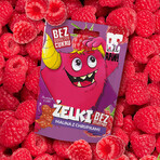 BeRAW! Kids, Jelly Beans, Himbeere mit Chips, ohne Zuckerzusatz, 35 g