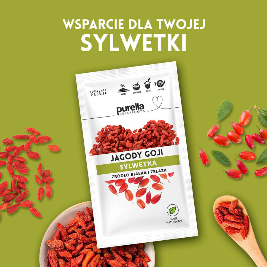 Purella Superfoods Bayas de Goji, frutos secos, 45 g