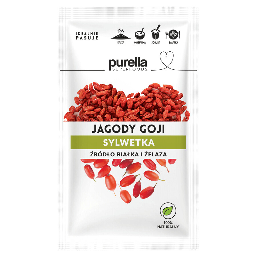 Purella Superfoods Bayas de Goji, frutos secos, 45 g