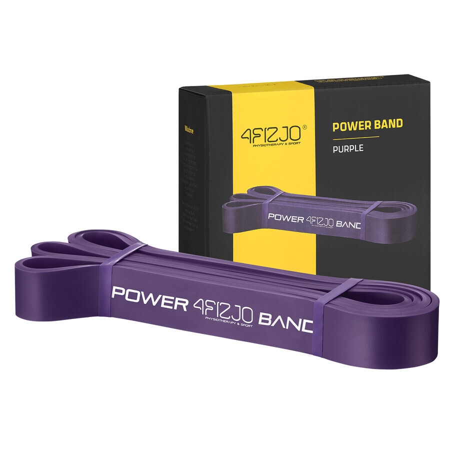 4Fizjo Power Band, Widerstandsband für Übungen, lila, 17-26 kg