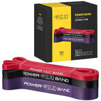 4Fizjo Power Band, Set von Widerstandsbändern für Übungen, 3 Stück