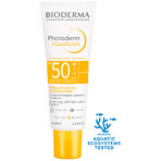 Bioderma Photoderm Aquafluide, protezione solare ultraleggera per pelli normali, trasparente, SPF 50+, 40 ml