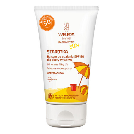 Weleda Baby &amp; Kids Sun Edelweiss, zonnebrandlotion voor de gevoelige huid, SPF 50, 50 ml